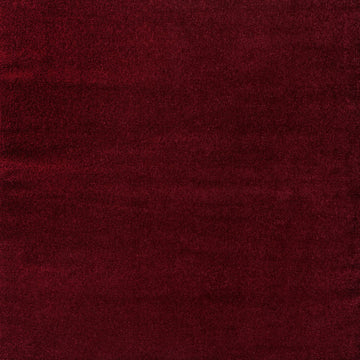 Haze Solid Low-pile Area Rug Dark Red